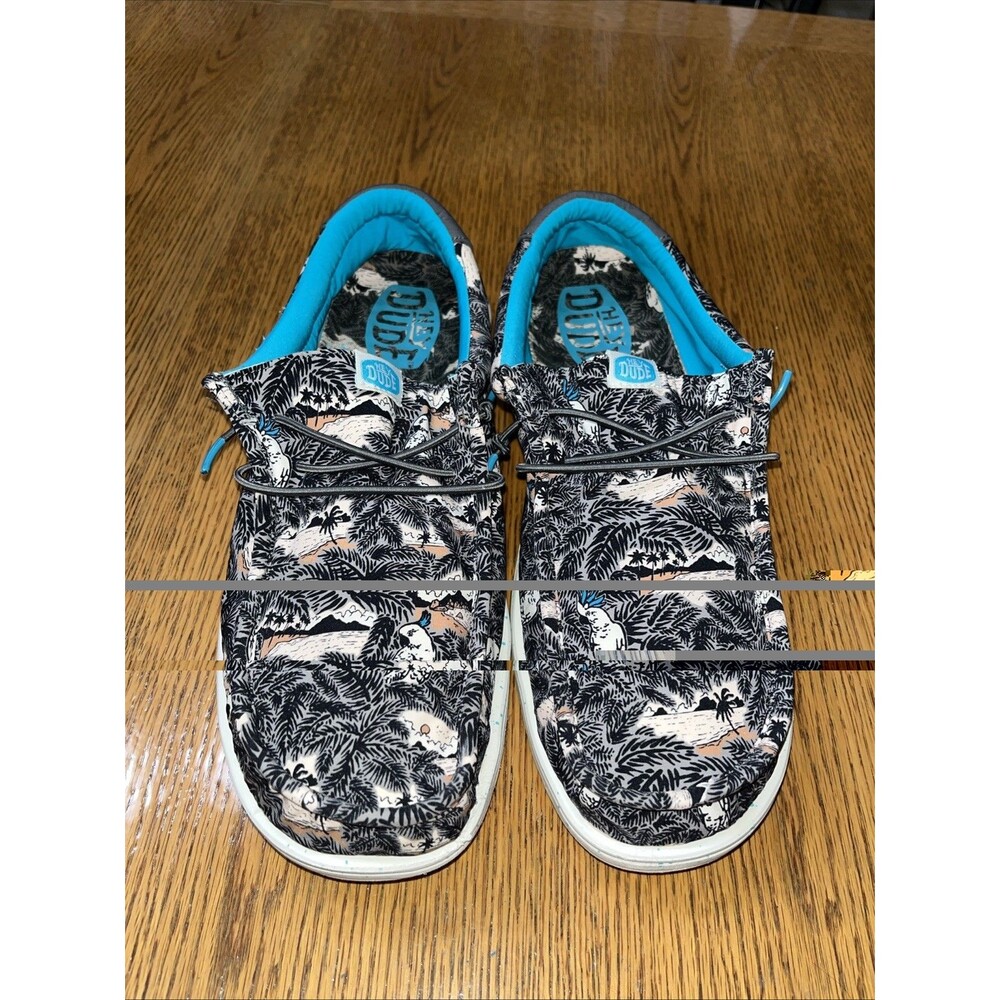 Hey Dude Wally H2O Canvas Stretch Sneakers 40702-0HI  Tropical